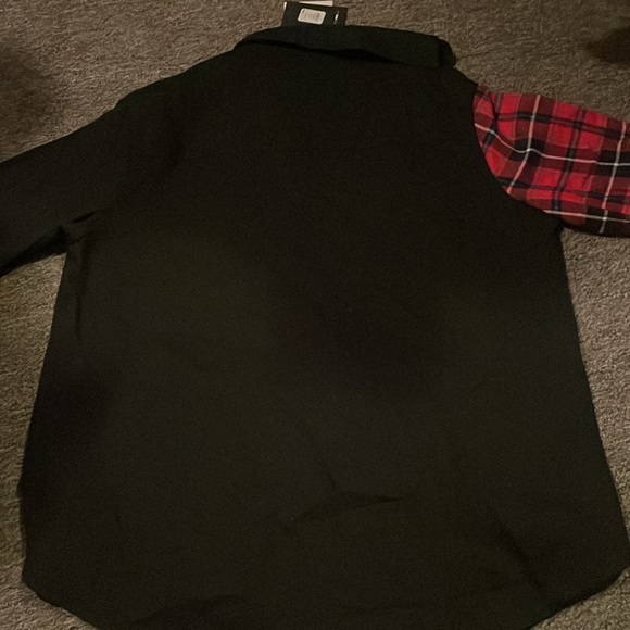 NWT Mens very sharp looking “Let me be plaid” shirt. Sz sm - Picture 6 of 6